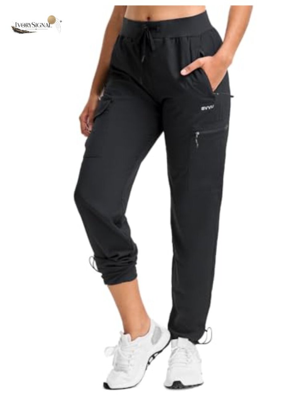 Women's Quick Dry Hiking Cargo Pants Lightweight Waterproof Joggers Zipper